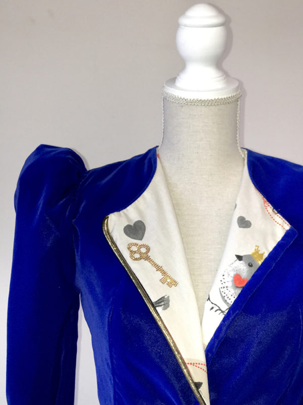 blazer estampado