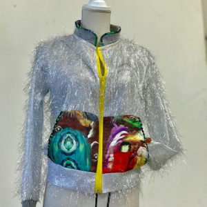 Bomber mujer plata
